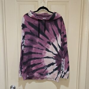 PINK Victoria's Secret Purple Tie-Dye Hoodie